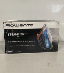 Rowenta Iron, Steam Force Pro Steam Iron For Clothes 1850 Watts, 5 Presets Smart