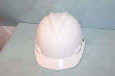 Msa Safety V-Gard Full Brim Hard Hat Slotted Type 1 Class E WHITE