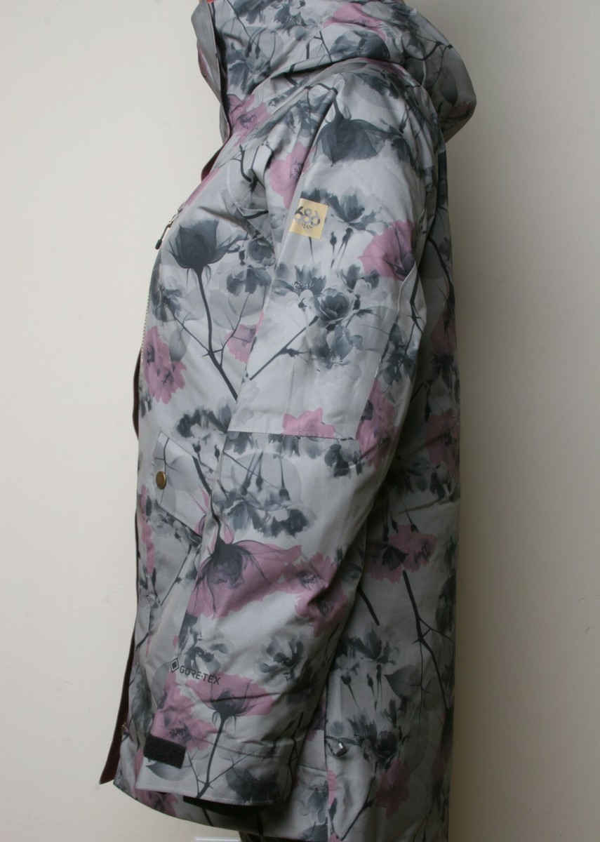 686 Women Glacier Gore Moonlight Snowboard Jacket (M) Charcoal X