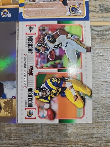 Eric Dickerson 11 Card Lot Football Cards 1985 Topps Rams HOF SPX Legends Flair - Picture 12 of 13