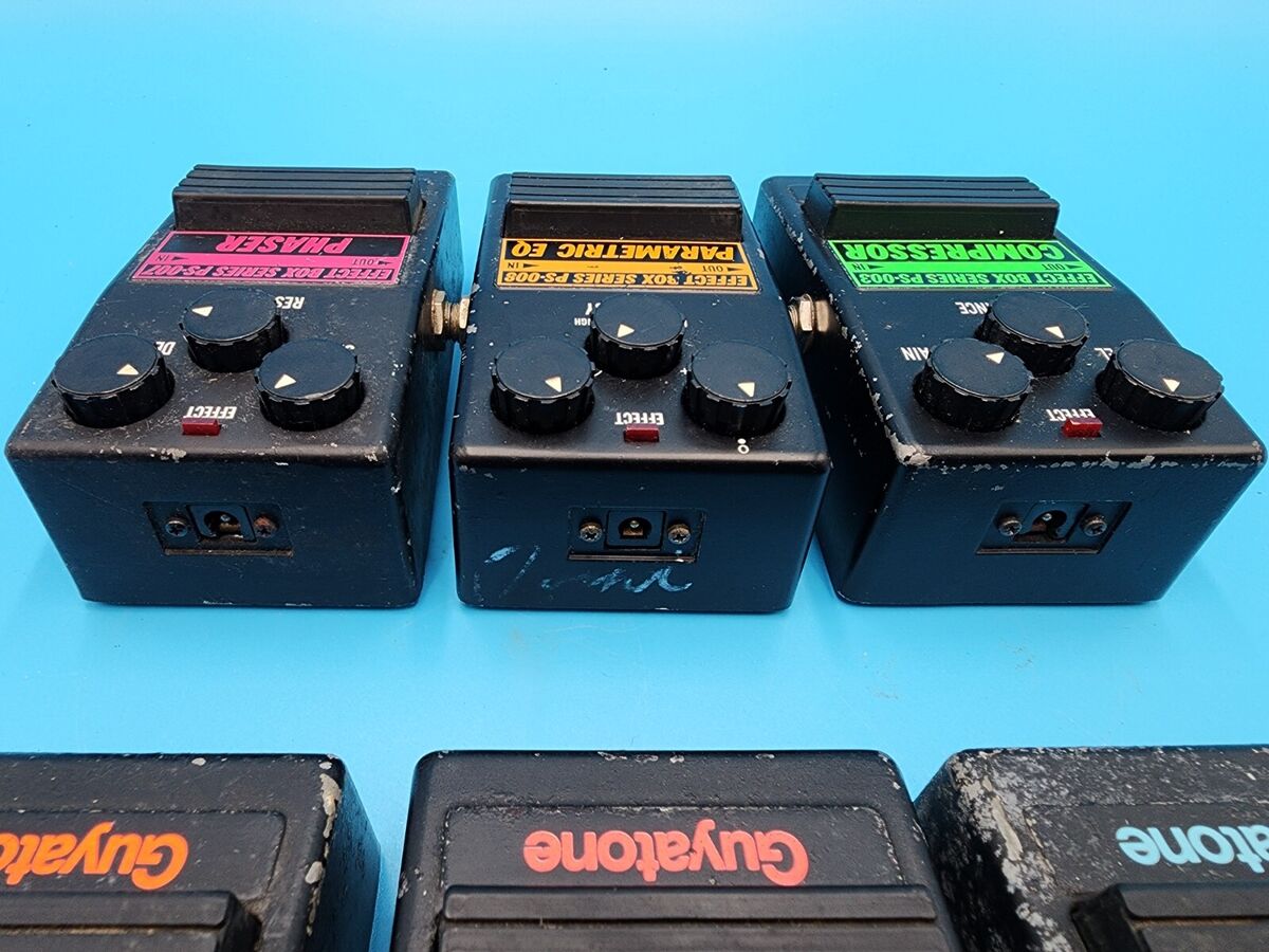 Rare Guyatone Guitar Effect Pedal Bundle PS 001 003 005 006 Rare Guyatone Guitar Effect Pedal Bundle PS 001 003 005 006