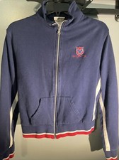 Women’s Walt Disney World Large Navy, Red & White Knit Front Zip Jacket