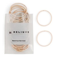 Thin Hair Elastics - - 2mm Hair Ties for Fine Hair, 40 Count, Beige Blonde