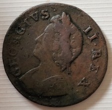 1739 George II Farthing...In Fine Condition