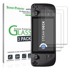 3 Pack Tempered Glass Screen Protector for Steam Deck Game Console 7 Inch