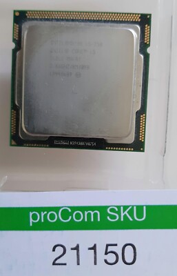 CPU / Processor / Intel Core i5-750 / SLBLC / LGA1156 / 2,66 GHz 