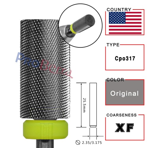 Brocas para uñas de carburo de acero de tungsteno de barril grande herramientas para arte en uñas rebabas - Imagen 51 de 63