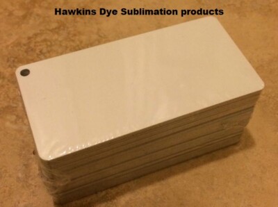 1.5''x3'' Aluminum Dye Sublimation Key Chain Blanks-Lot of 50