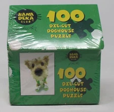 100 piece Diecut Doghouse Puppy Dog Puzzle Hana Deka Club