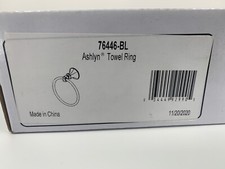 NEW Delta 76446-BL Ashlyn 6-3/8" Wall Mounted Towel Ring in Matte Black