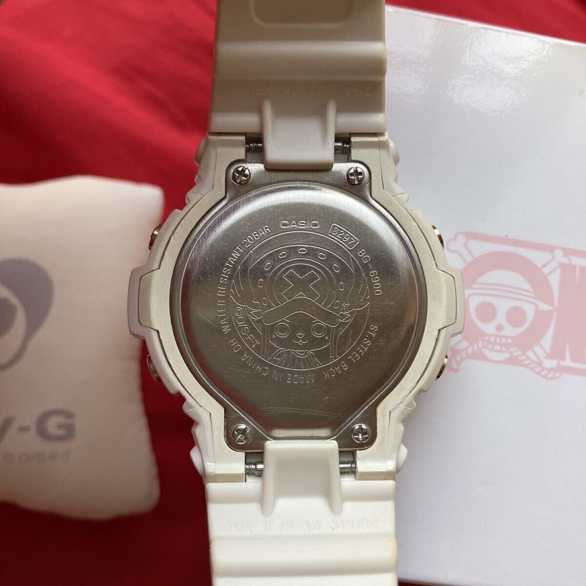 baby-g/ワンピース/G-SHOCK/限定/時計/チョッパー/ホワイト/美品 Casio BABY-G 2012 x 