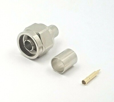 2pcs RF Connecter N Male Crimp Hex Shell CNT400, LMR400, Beldon 9913, WBC-400