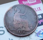 1876 Victoria Penny — photo from another recent sale