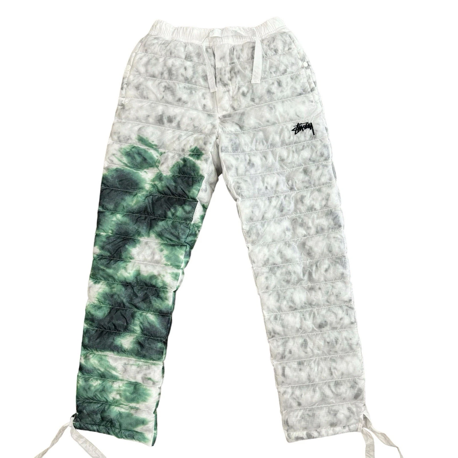 Nike x Stussy Insulated White Puffer Pants, Size Medium NWT DC1092-100