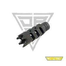 Steel 5/8x24 TPI Thread Shark Style Muzzle Brake For 9mm