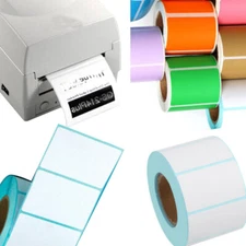 Thermal Label Print Tags Price Sheets Color Paper Blank Shipping Pack Label Lot