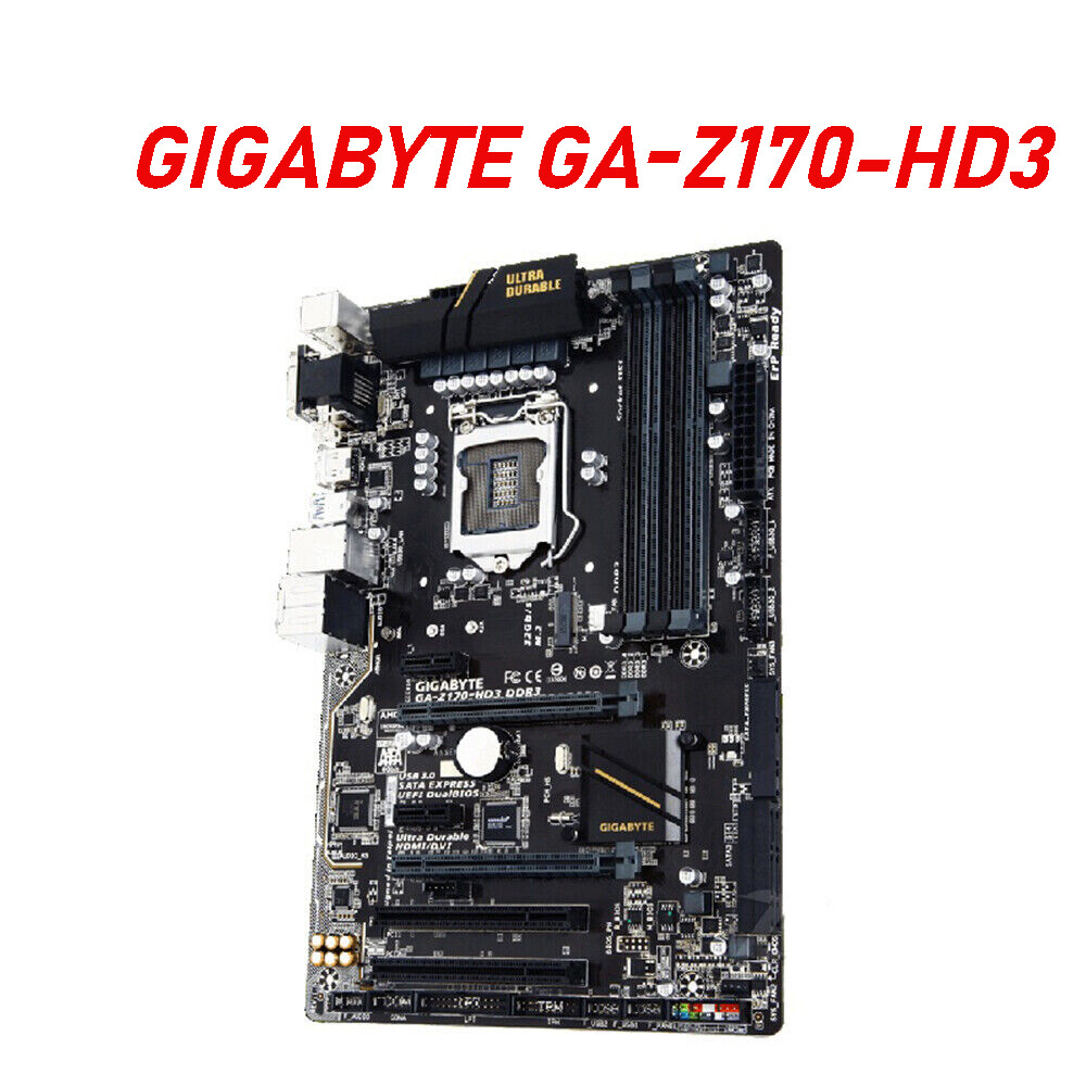 LGA 1151 Motherboard GIGABYTE GA-Z170-HD3 DDR4 RAM Intel Z170 Chip