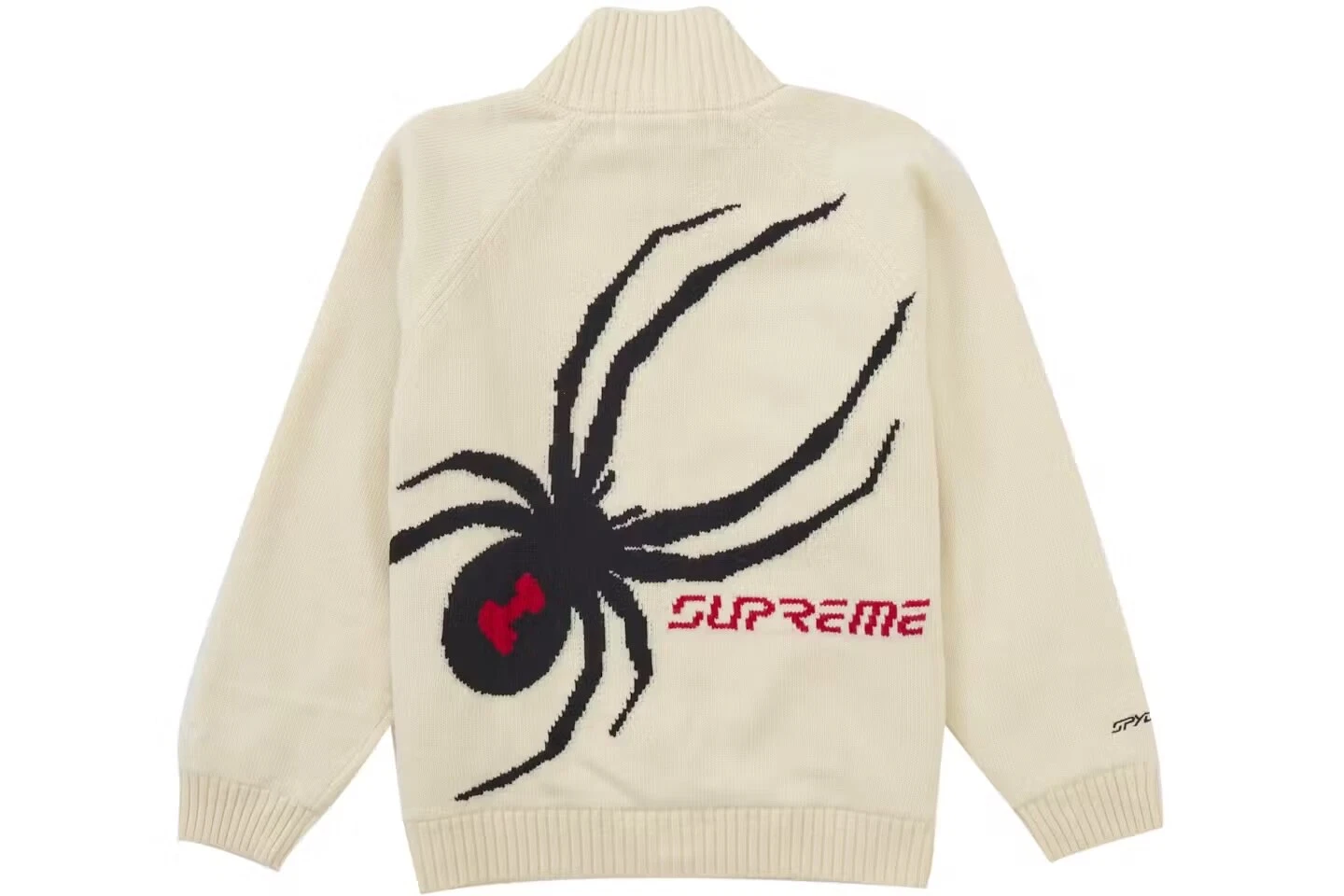 Pull zippé Supreme Spyder WINDSTOPPER blanc xxl