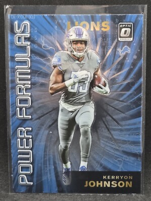 2019 Panini Donruss Optic Kerryon Johnson Power Formulas #PF-19 Detroit Lions