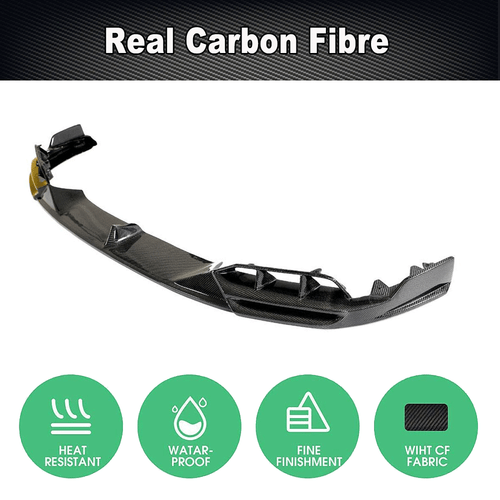 Spoiler anteriore in carbonio labbro diffusore spada per BMW F95 X5M F96 X6M 19-24 - Foto 6 di 11