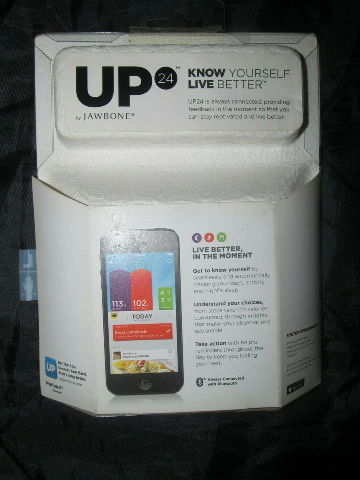 Rastreador de actividad física nuevo OEM UP 24 *Onyx iOS y Android Foto 2 de 4