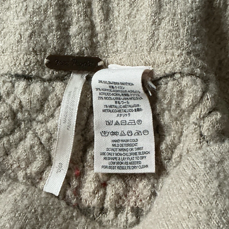 Free People Size Small  Fair Isle Brown Aztec Tribal Sweater Leggings Size Small - Image 4 of 4