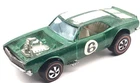 Hot Wheels Redline Heavy Chevy  "The Spoilers" 1969 Green White Int. Hong Kong