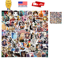 Anime Stickers 200pcs Waterproof Vinyl for Kids Teens Adults, Japanese Cartoon