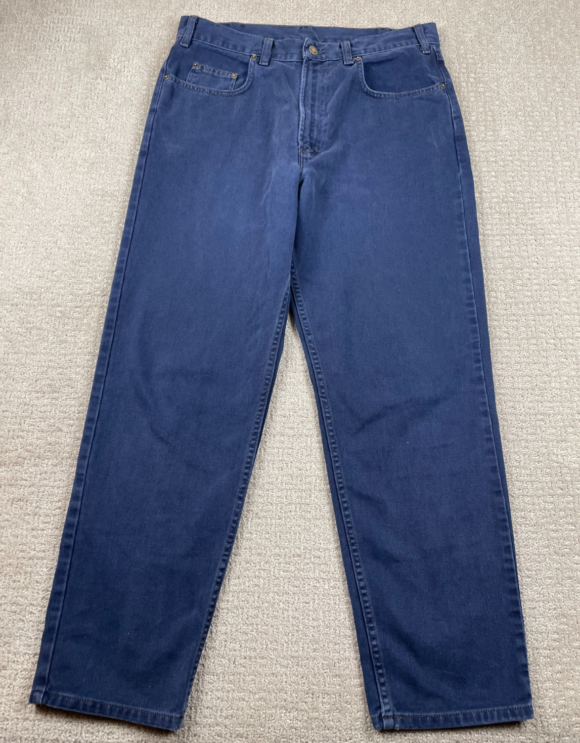 Vintage GAP Jeans Mens Size 36x30 Navy Blue Denim 5 Pocket Straight Leg Y2K Work