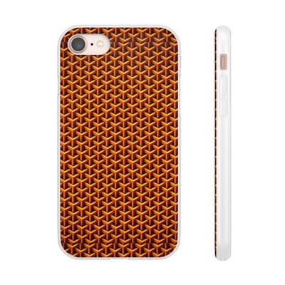 Flexi Cases For iPhones, Orange Fall 3D Design Pattern, Soft Durable Cover Gift
