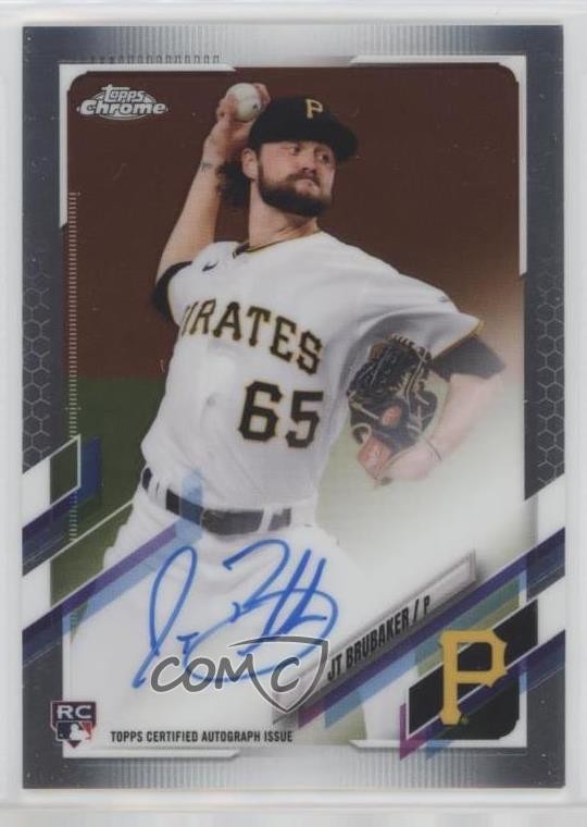 2021 Topps Chrome Rookie Auto JT Brubaker #RA-JTB Auto RC 12g7
