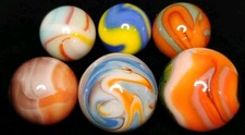 .73"-.53" VINTAGE/MODERN MARBLES LOT  MINT/NM 