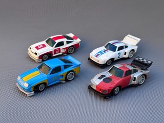 Matchbox Powertrack Lanechanger Car Lot inc Chevy Monza & Porsche 935