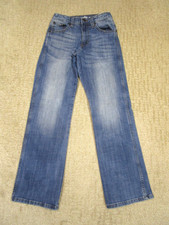 Wrangler Retro Jeans Boys 14 Blue Bootcut Kids Youth Western Pants Light Wash