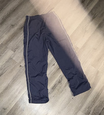 Hollister Boys YS Navy Blue Jogger Pants Drawstring Mesh Pockets Tapered