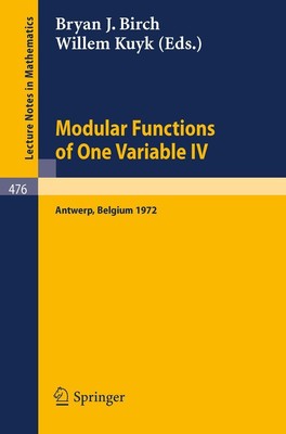 Modular Functions of One Variable IV | W. Kuyk (u. a.) | Taschenbuch | Englisch