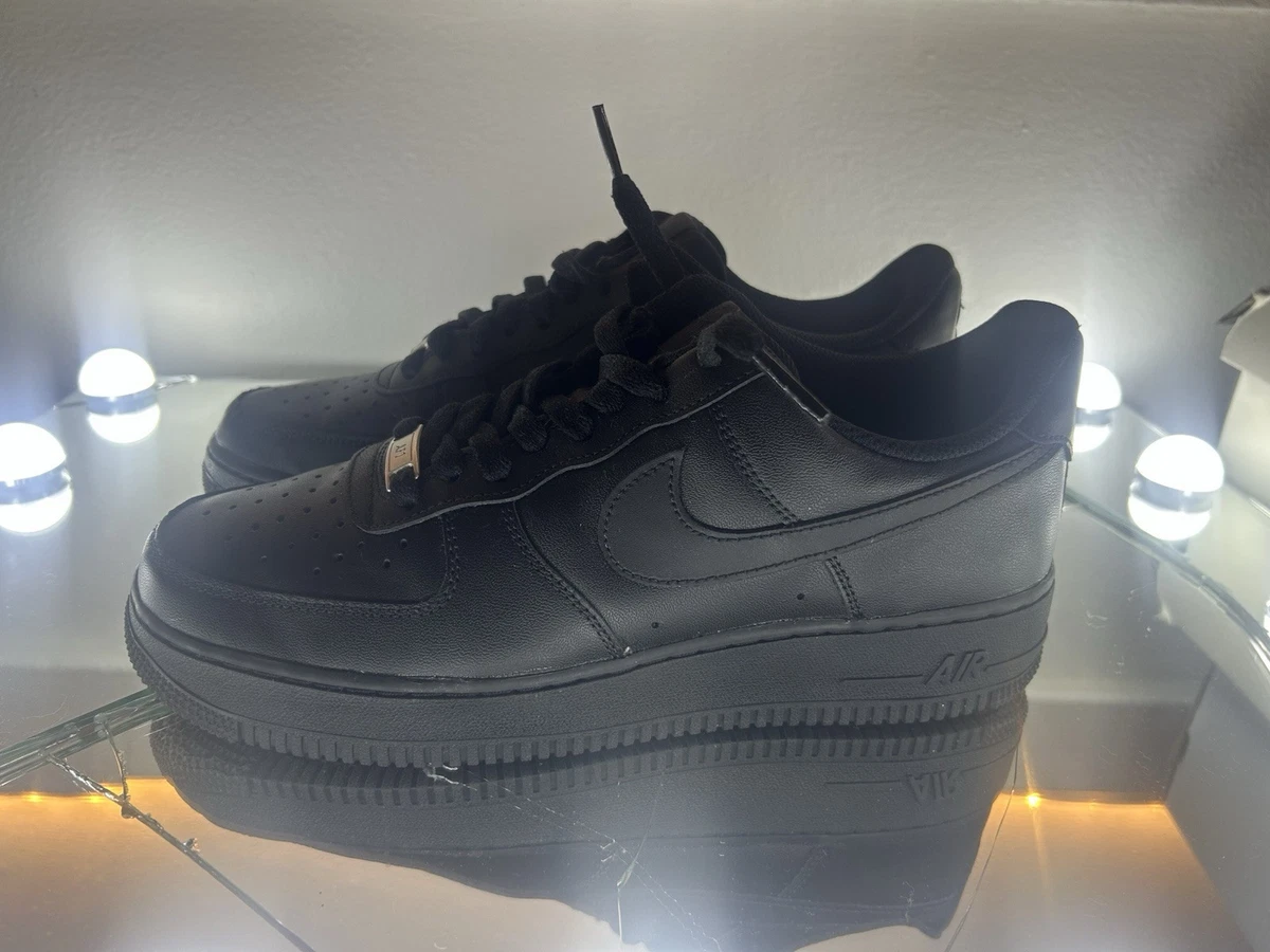 Nike Air Force 1 '07 Low Triple Black W for sale | eBay