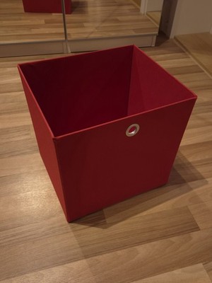 Sehr stabile Faltbox rot | ohne Deckel | B 32 x T 28,7 x H 30,5 cm | gebraucht