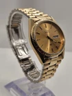 Seiko 5H23-8029 Gold Tone Quartz Day Date Vintage Men's Watch Original Bracelet