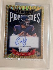 2024 Topps Finest Prodigies Black Geometric Refractor Caleb Williams Auto RC /25