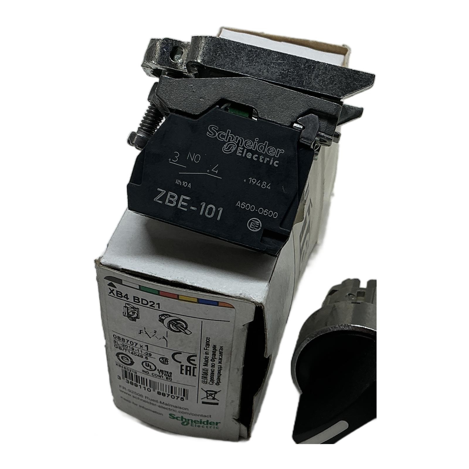 XB4 BD21 SCHNEIDER ELECTRIC, Schneider Electric Selettore 2 Posizioni 1NA XB4...