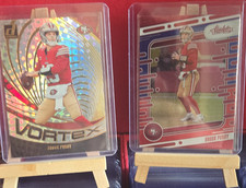 Panini Brock Purdy 49ers 2-Card Lot Donruss Vortex VOR-BPU + Absolute #90