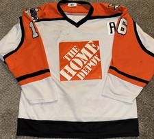 Fort Worth Brahmas Game Worn Hockey Jersey Scharf Home Depot Alternate Captain