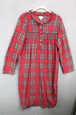 Aria Midi Velour Long Sleeve Plaid Nightgown-Size Medium-Winter-Cozy Chic
