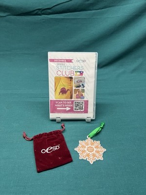 OeSD Spree Stitchers Club Embroidery Designs USB December 2021; Mint