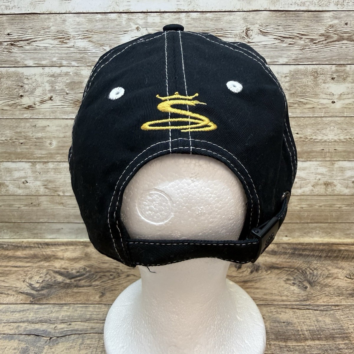 King Cobra Speed FootJoy FJ Black Strapback Golf Hat Cap Adjustable🔥 View 3