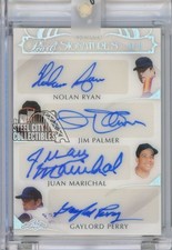 Ryan/Palmer/Marichal/Perry 2019 Leaf Pearl Quad Signatures Autograph Card 4/4