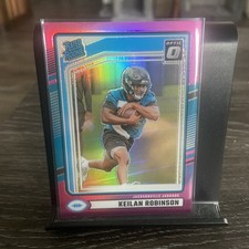 2024 Panini Donruss -Rated Rookie Keilan Robinson #385 OpticPreviewPink Prizm RC