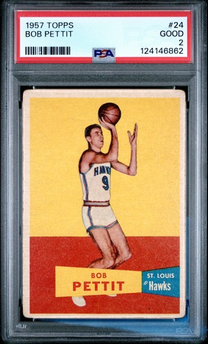 1957 Bob Pettit #24