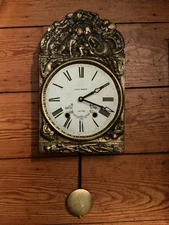 Louis Badoz .au Puy French Wall Clock, Modified NEEDS REPAIR